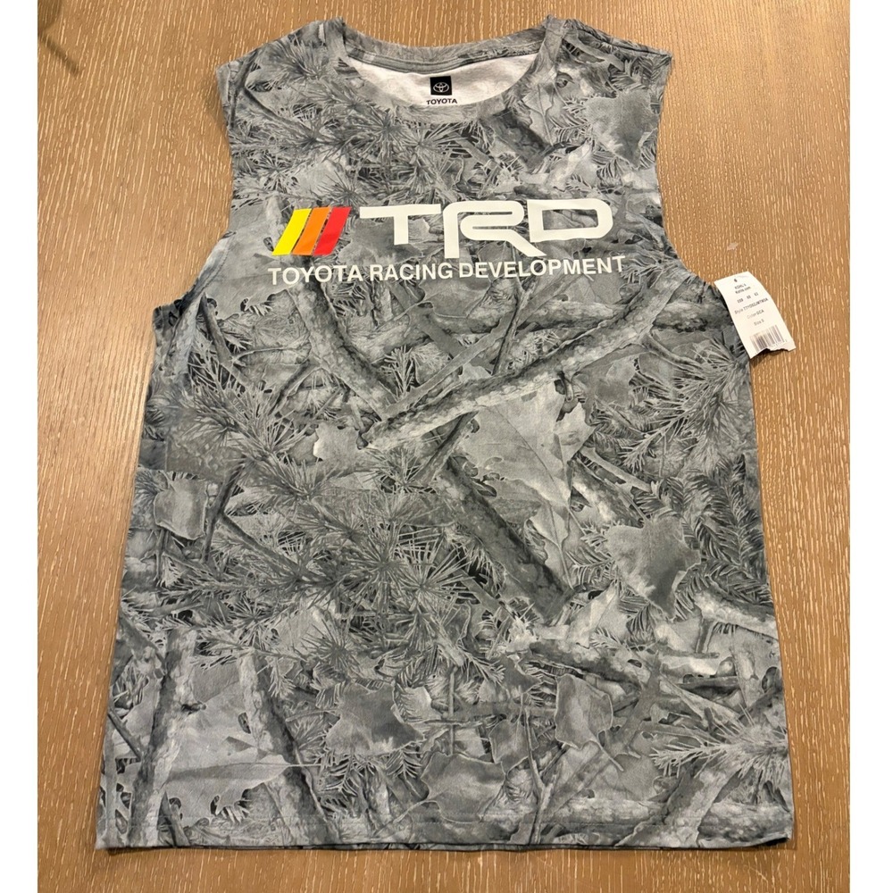 Toyota TRD Racing Development Men's Small Camo Sleeveless Graphic Tank Top Truck